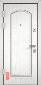 Белая входная дверь с МДФ №2 — вид изнутри